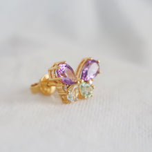 Load image into Gallery viewer, Amethyst Cluster Earrings