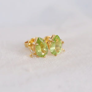 Peridot cluster earrings