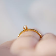 Load image into Gallery viewer, Dainty D in Yellow gold