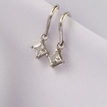 Load image into Gallery viewer, Swing Earrings - White Sapphire