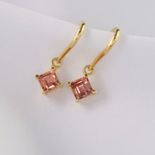 Load image into Gallery viewer, Swing Earrings - Pink Tourmaline