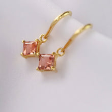 Load image into Gallery viewer, Swing Earrings - Pink Tourmaline